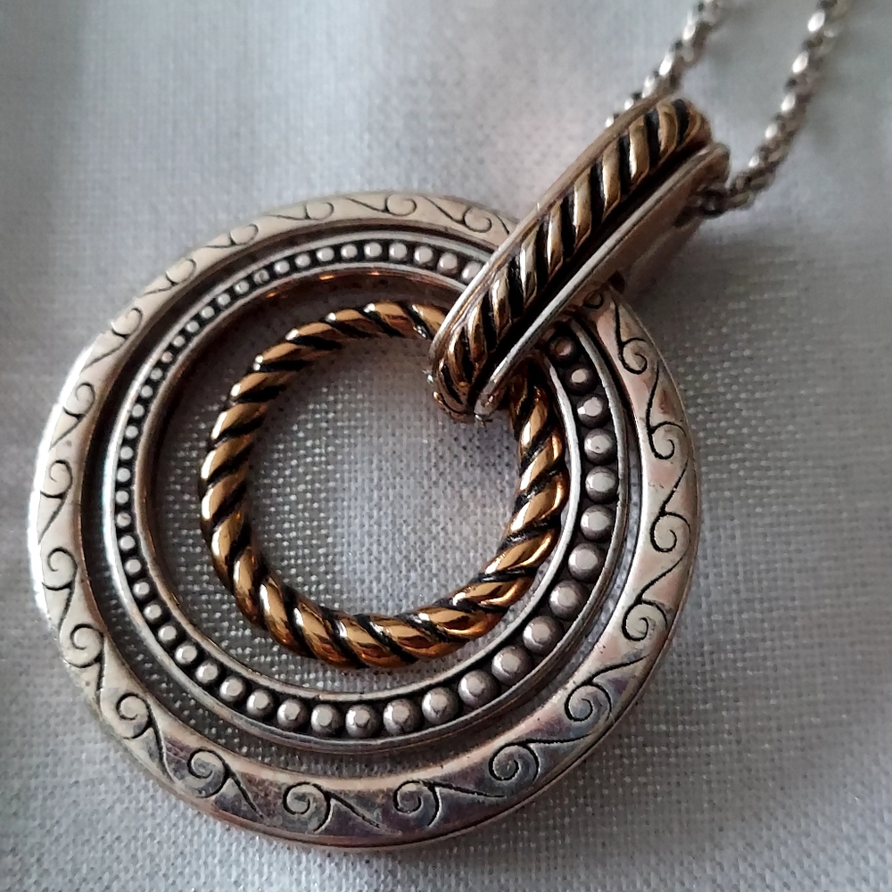 Brighton "Rapture Rings" Pendant - Picture 5 of 10